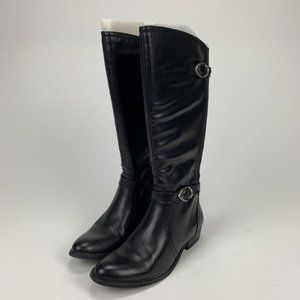 Bare Traps Womens Tommy Riding Boots Black Knee 7